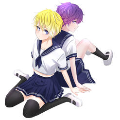 Sonny and Uki Sailor Uniform